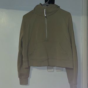 lululemon half zip cropped scuba